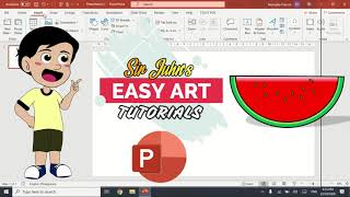 EASY CLIP ART IN POWERPOINT 2 | WATERMELON