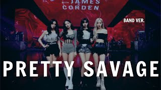 [CC][MIRRORED] BLACKPINK - PRETTY SAVAGE Band ver. at The Late Late Show