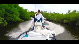 Gheenoe ride through the cutoff, Everglades National Park