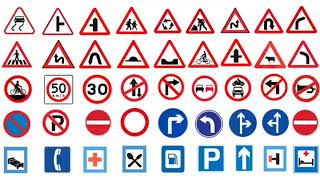 Traffic warning signs | English vocabulary