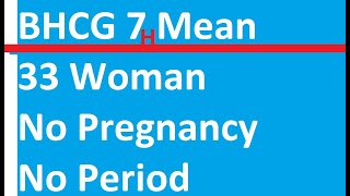 What Does BHCG 7 Mean for 33 Woman No Pregnancy No Period?