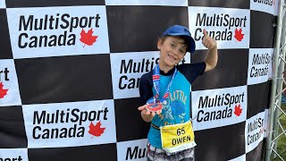 Owen’s First Triathlon! Barrie Multisport -  Kids of Steel