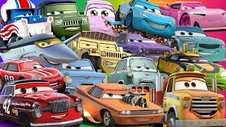 Looking For Disney Cars Lightning McQueen, Wrong Head Disney Cars, Doc Hudson, Luigi, Chick Hicks