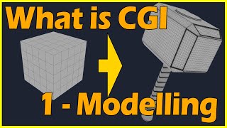 How is CGI Created - 1/5 Modelling Thor's Hammer - A Quick Explanation