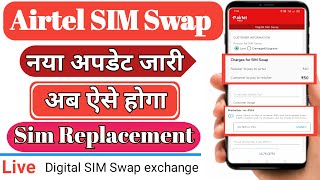 Airtel lost sim kaise nikale | How to exchange Airtel sim ,Digital SIM Swap Mitra app New updat