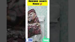 meesho kurti haul😍#shorts #viral #reels #youtubeshorts #shortsfeed #meesho #meeshohaul #kurti #trend