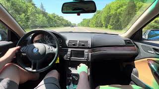 06 E46 330ci short driving video @bringatrailerauctions