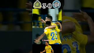 Al Nassr vs Al Okhdood 3-0 Ronaldo double scores 🔥🐐#shorts #youtube