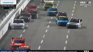 CARSON HOCEVAR TRIES TO WRECK TAYLOR GRAY - 2023 LONG JOHNS SILVER'S 200 TRUCK SERIES