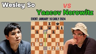 Masterful Chess Game: Wesley So vs Yaacov Norowitz - Budapest Gambit Fajarowicz Variation