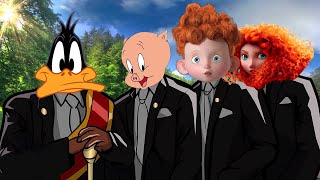 Brave & Looney Tunes & Turning Red   Coffin Dance Meme Astronomia COVER