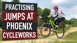 Practising Jumps at Phoenix Cycleworks - Getting used to a Dirt Jumper