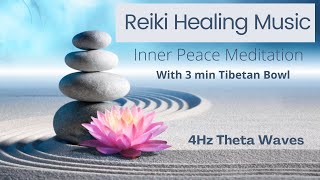 Reiki Healing Music 3 minutes Tibetan Bowl for Inner Peace