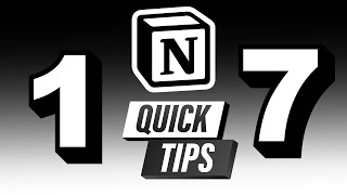 17 Quick Tips for Notion Beginners