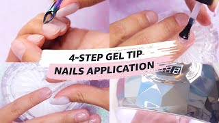 How to Simply Apply Gel Tip Nails in 4 STEPS! l Double Dip X The Nails Queen 💞🤍