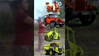 VFX funny magic video scooter, Riksha,JCB, roller#YouTube shorts video