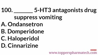 Pharmacology MCQ - 25 || #PharmacistExamQuestionPaper | DCO Exam | GPAT Exam | NIPER Exam