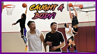 POSTER DUNK!! Intense 5v5 LA Fitness Basketball!!