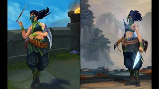 Akali League of Legends VS Wild Rift Comparison