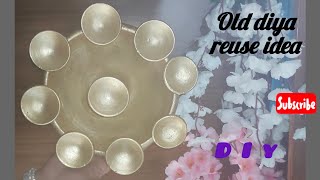 Purane diye se banaya kuch Naya | Old diya reuse idea 💡 | #diy #@Bcreativewithpreet