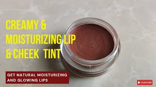 How to make lip n cheek tint at home/DIY lip and cheek tint recipe