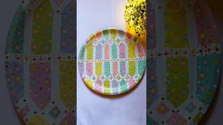 DIY Festive Thali/disc Painting✨️ #art #shorts #shortvideo #satisfying #trending #viralvideo #short