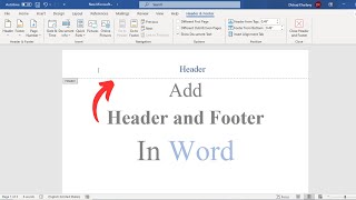 How to Add Header and Footer in Word | Header and Footer to all Pages in MS Word