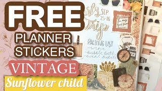 FREE Printable planner stickers