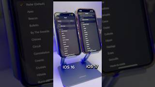 iOS 16 Vs iOS 17 🔥🔥🔥#shorts #shortvideo #ios17 #ios16