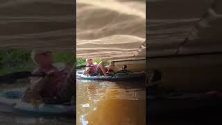 Can the wiry 61 year old man get his Yak under the bridge? Or does he tip it over? Watch!