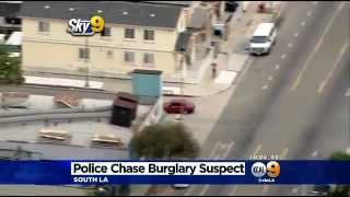 South LA Family Get Frightening Shock When Police Chase Ends Next To Their Barbecue « CBS Los Angele