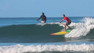 Longboard SUP Surfing in Nosara, Costa Rica with Blue Zone SUP coach, Chase Kosterlitz