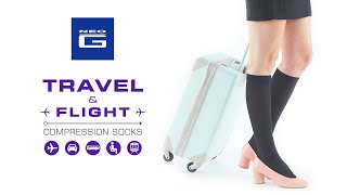 Neo G Travel & Flight Compression Socks // How to Apply Guide