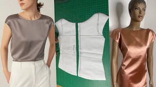 HOW TO DRAFT, CUT AND SEW A DROP SHOULDER SLEEVE