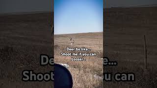 When deer season is done… and you see them running… deer be like shoot me if your Looser