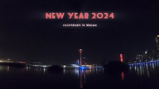 NEW YEAR 2024 Countdown in Macau | China | Fireworks Show | New Year Eve