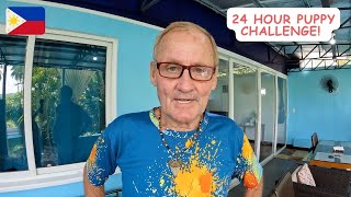 24 HOUR PUPPY CHALLENGE NIGHTMARE! Life In The Philippines