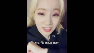 Dahyun tells you to study