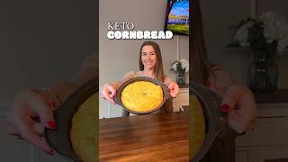 This keto cornbread is a great low carb side dish! #ketobread #lowcarbbread