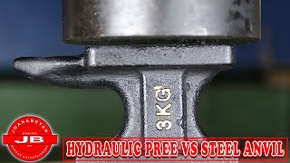 Hydraulic Press Vs Steel Anvil😲