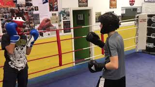 Tin sparring at skemers boxing gym bristol November 20 2018