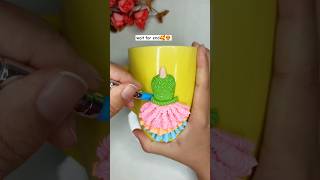 How to make doll with clay 😍🥰  Barbie doll #shorts