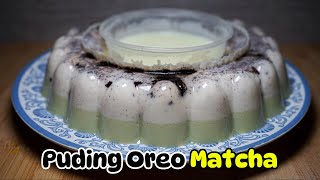 Puding Oreo Matcha 2 Lapis + Vla Vanilla