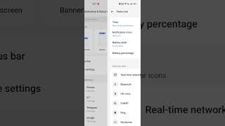 Realme Status Bar Setting #shorts