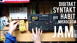 Elektron digitakt,syntakt,chase bliss audio HABIT,microcosm JAM 11/6/22 13:00 drum glitch