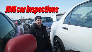 Inspecting more cars at JDM auction!