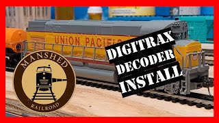 Digitrax SDXH167D Decoder Install #modelrailroad #locomotive #train #railfanning  #digitrax #rails