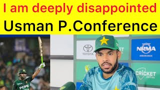 We are disappointed 🛑 Usman khan press conference after Pakistan lost 2nd T20 vs Australia Sydney