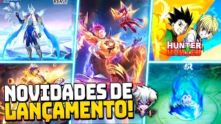 𝗡𝗢𝗩𝗜𝗗𝗔𝗗𝗘𝗦 𝗗𝗘 𝗟𝗔𝗡𝗖̧𝗔𝗠𝗘𝗡𝗧𝗢! NOVA SKINS M6! EVENTO DE COLLAB HUNTERXHUNTER! MOBILE LEGENDS