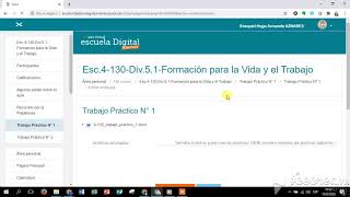 Subir un trabajo práctico (alumno) - Escuela Digital Mendoza